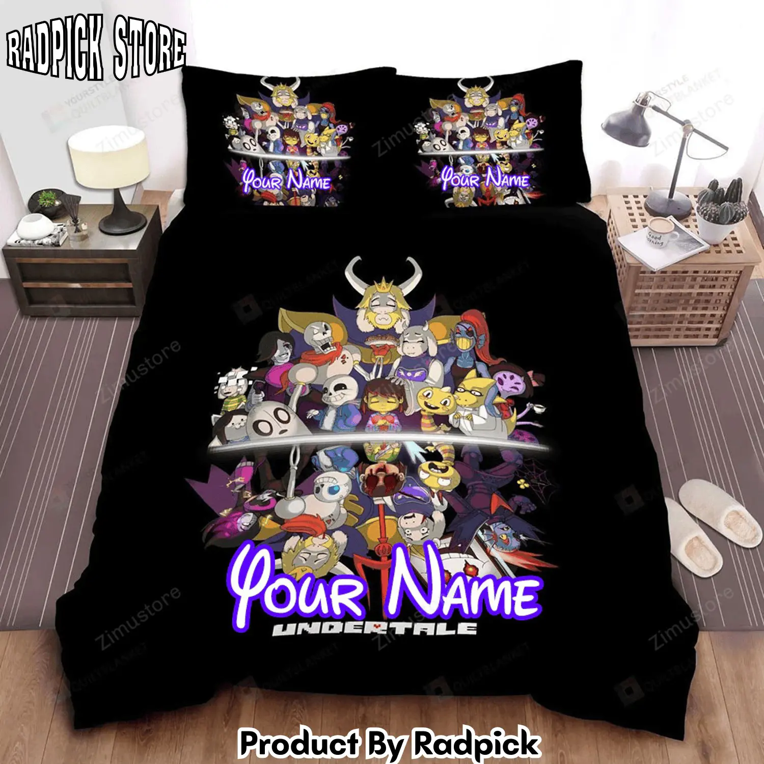 Radpick undertale characters and their soul manipulation in reflection bed sheets spread comforter duvet cover personalized name bedding sets rp327597